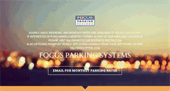 Desktop Screenshot of focusparkingsystems.com